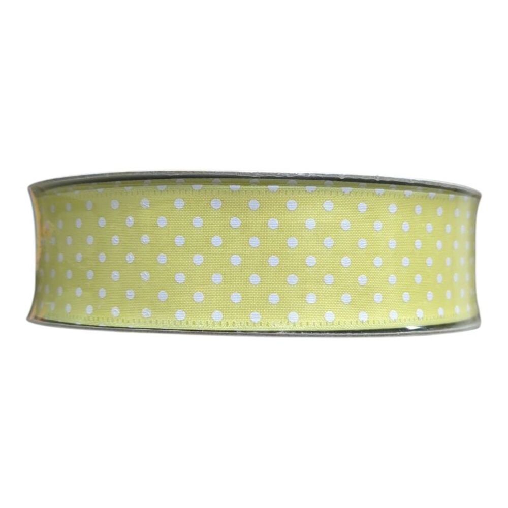 Member's Mark Wired Edge Premium Spring Ribbon, 1.5in Wide x 50yds - Small Dot